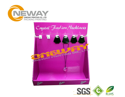 Cardboard Display Stands , Necklace Jewelry Stand Cardboard Display Stands