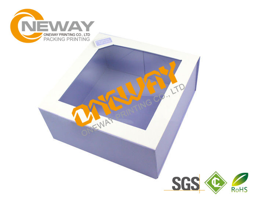 Printed Packaging Boxes ， Custom Print Plastic Pillow Box Packing With Transparent Window