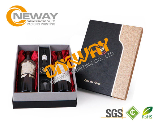 Natural Color Double Side Printing Promotional Wooden Wine Boxes Wholesale