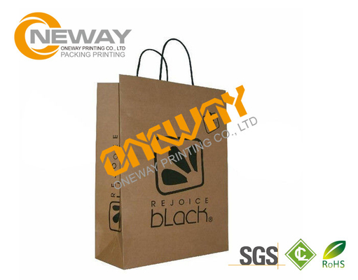 Custom Kraft Paper Packaging Bags With Your Own Logo , Flexo Printing