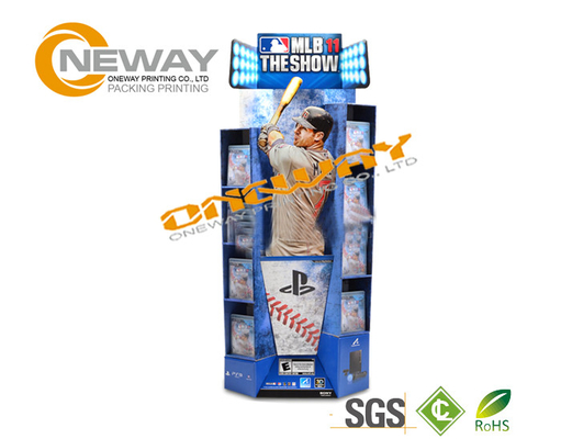 Cosmetic Cardboard Display Stands Shopping Malls Retail Display Racks