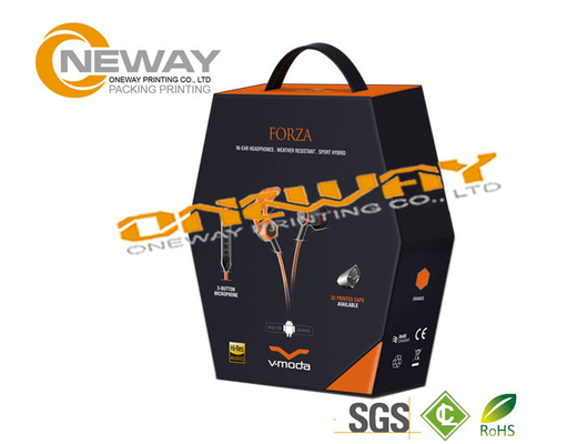 Professional Design Earphone Electronics Packaging Boxes Glossy Or Matte Lamination