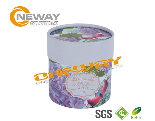 Cylindrical Paper Cosmetic Packaging Boxes for Make up , Face Cream
