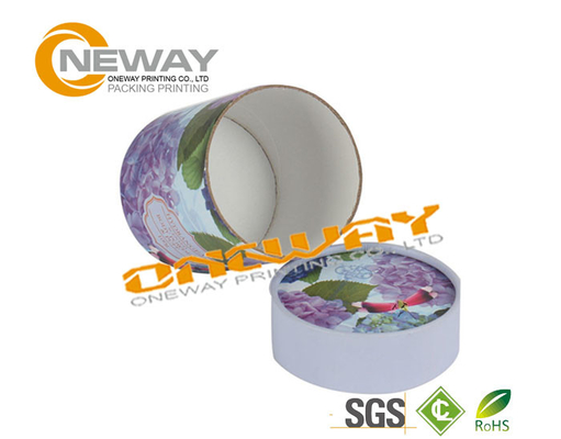 Cylindrical Paper Cosmetic Packaging Boxes for Make up , Face Cream
