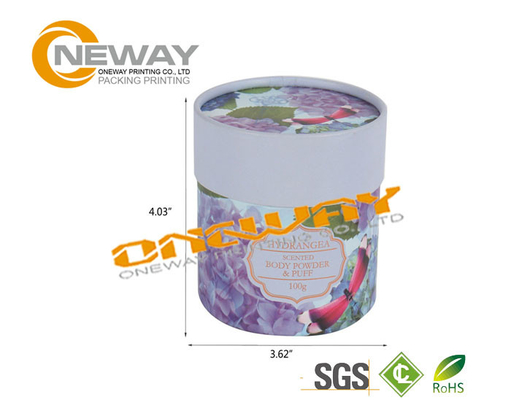 Cylindrical Paper Cosmetic Packaging Boxes for Make up , Face Cream