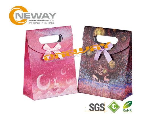 Custom Printed Paper Packaging Bags For Sandwich Or Bread , Kraft Paper Bags