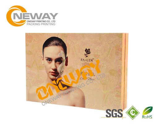 Beautiful Custom Made High Level Paper Cosmetic Packaging Boxes Environment Friendly