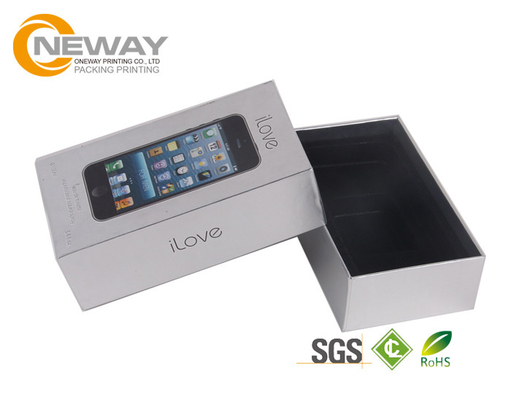 Professional Recycled Materials Clear Gift Boxes , Paper Packing Boxes For Iphone