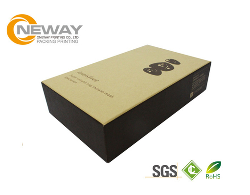 Gold Foil Stamping Logo Cosmetic Packaging Boxes Custom Cream in Tuck Box Style