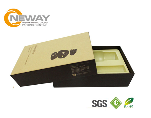 Gold Foil Stamping Logo Cosmetic Packaging Boxes Custom Cream in Tuck Box Style