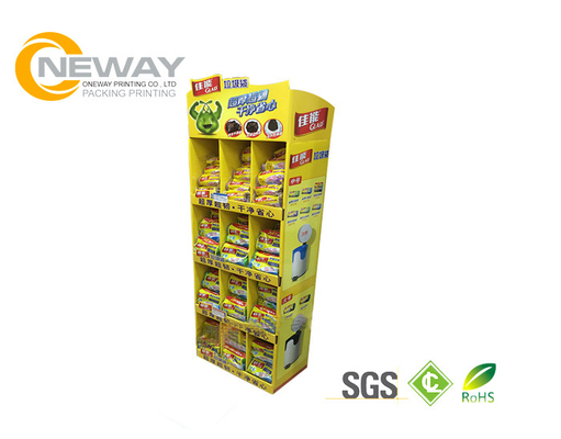 Oreo Cookies Paper Cardboard Shelving Displays , Retail Display Racks