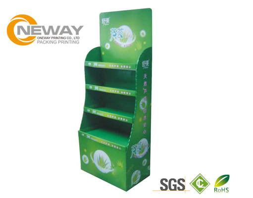 Pantone Cardboard Product Display Stands , Cardboard Display Shelves For Party Ribbon