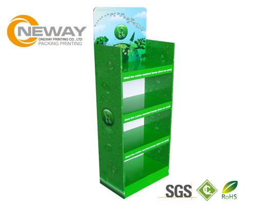Pantone Cardboard Product Display Stands , Cardboard Display Shelves For Party Ribbon