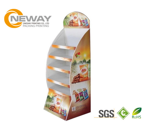 OEM / ODM Custom Cupcake cardboard retail displays / cardboard floor display stands