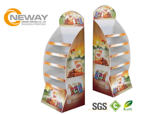 OEM / ODM Custom Cupcake cardboard retail displays / cardboard floor display stands