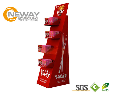 Customized Corrugated Floor Standing Display Racks for Baby Products