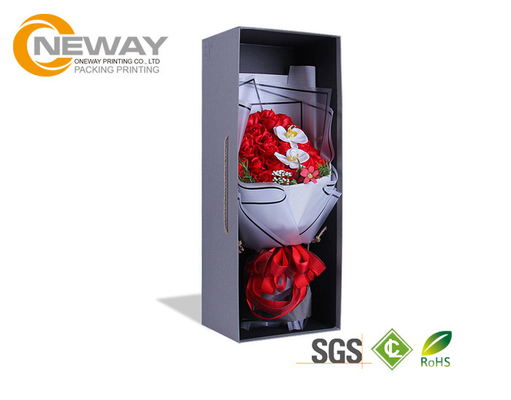 Flower Boxes Custom New Design Lid and Base Square Flower Gift Box