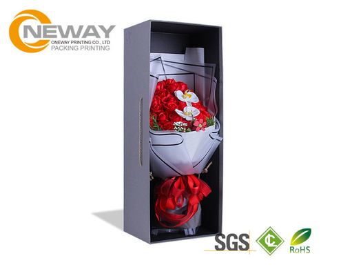 Flower Boxes Custom New Design Lid and Base Square Flower Gift Box