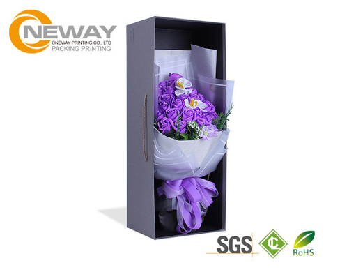 Flower Boxes Custom New Design Lid and Base Square Flower Gift Box