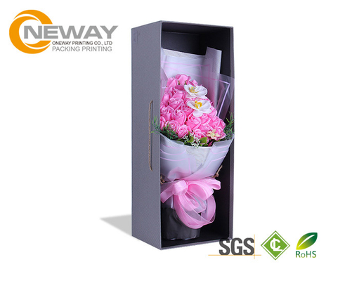 Flower Boxes Custom New Design Lid and Base Square Flower Gift Box