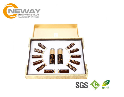 Flower Gift Box Gold Stamping Hat Flower Packaging Box / Cardboard Custom Gift Box for Celebration