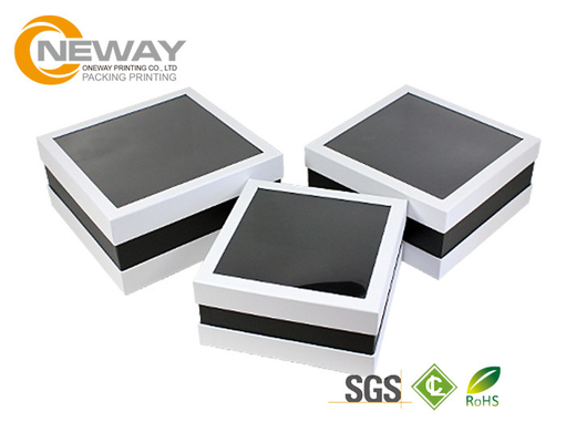Flower Gift Box Off - White Splendid Retail Gift Flower Paper Box With Clear Window