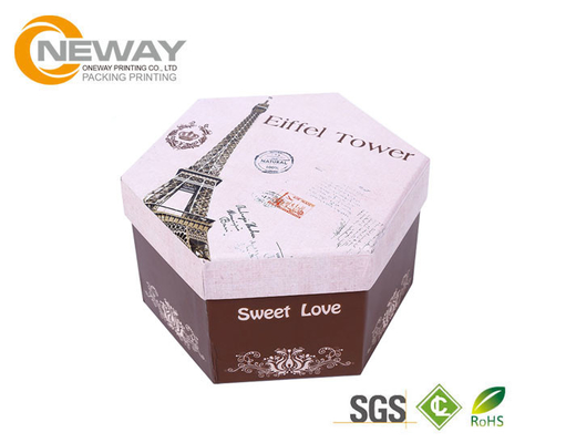 Flower Gift Box Manual Mande Art Paper Flower Decorative Gift Boxes With Lids UV Coating