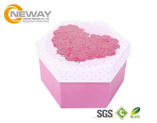 Flower Gift Box Manual Mande Art Paper Flower Decorative Gift Boxes With Lids UV Coating