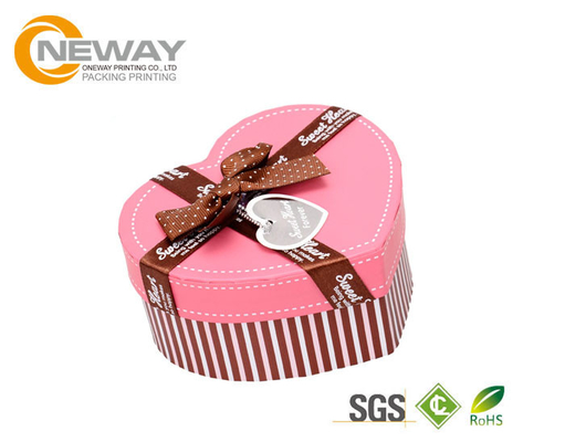 Elegant Custom Professional Flower Gift Box , Wedding Heart Shaped Box OEM