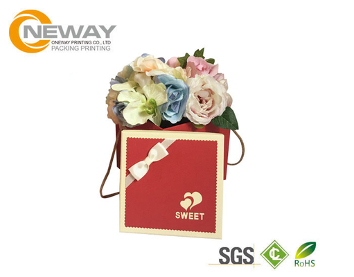 Luxury Square Personalized Flower Transport Boxes Rose Delivery For Celebration
