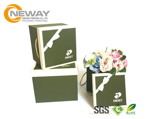 Luxury Square Personalized Flower Transport Boxes Rose Delivery For Celebration