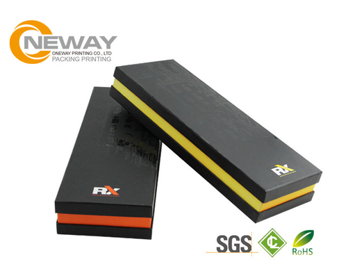 Unique Black Electronics Packaging Boxes , Cardboard Gift Paper Packaging Boxes