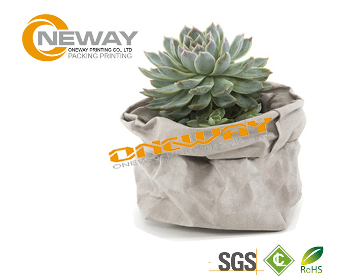 Waterproof Kraft Paper Packaging Bags For Potted Plant Flower
