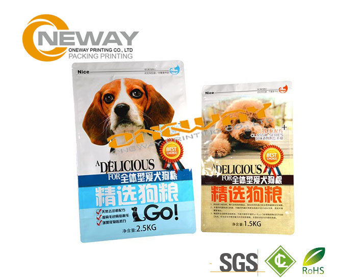 Animal Feeds Printing Food Packaging Bags With CMYK Offset Printing