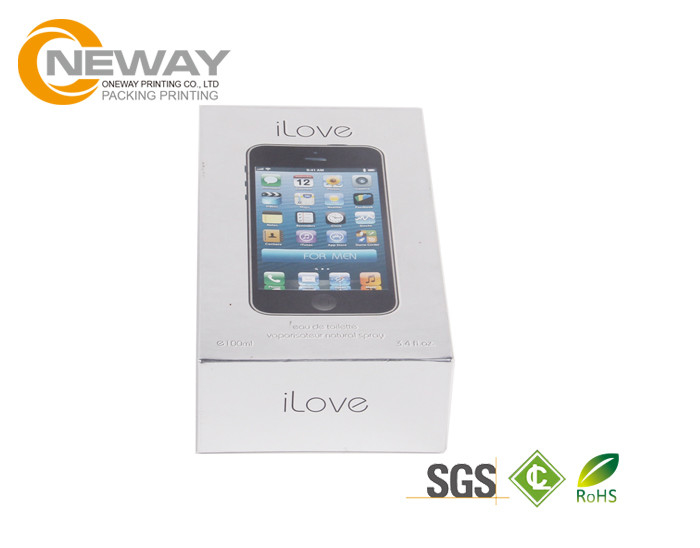 Professional Recycled Materials Clear Gift Boxes , Paper Packing Boxes For Iphone