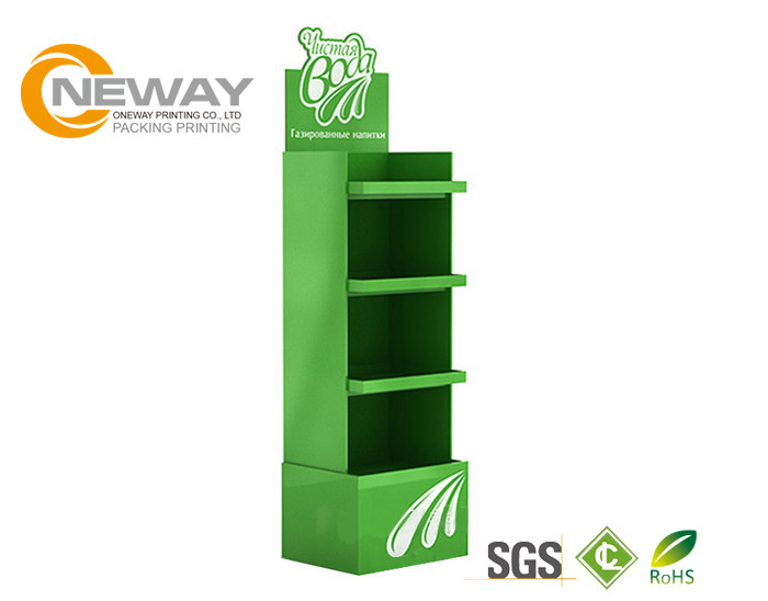 Pantone Cardboard Product Display Stands , Cardboard Display Shelves For Party Ribbon